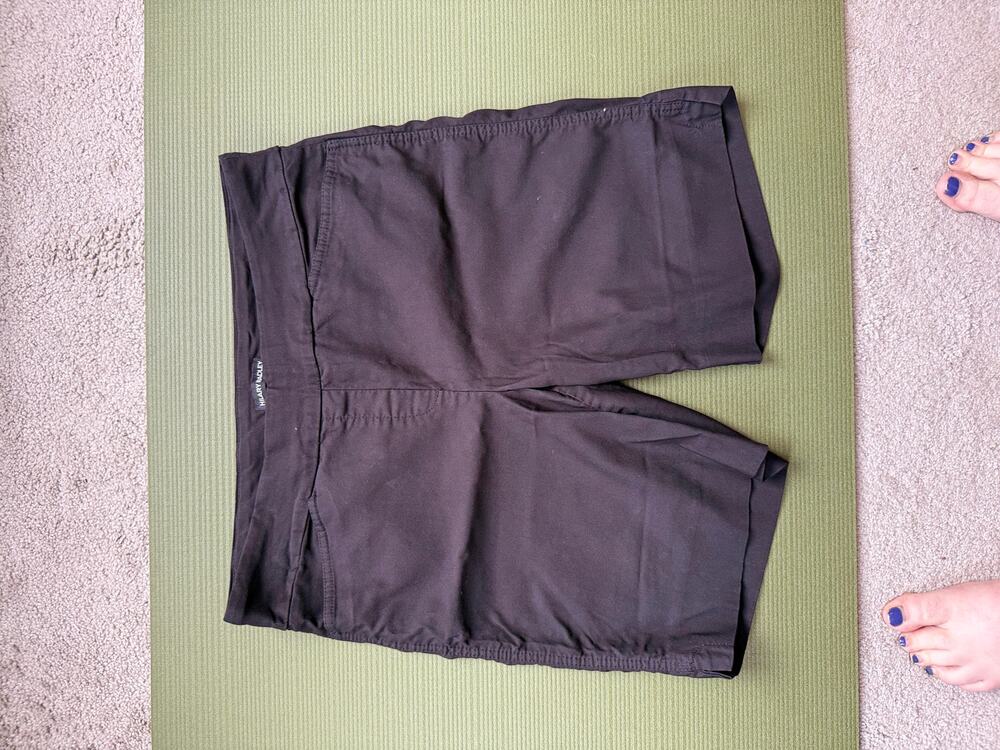 Hilary Radley Black Pull-On Bermuda Shorts Mid-Rise Stretch Women's XL